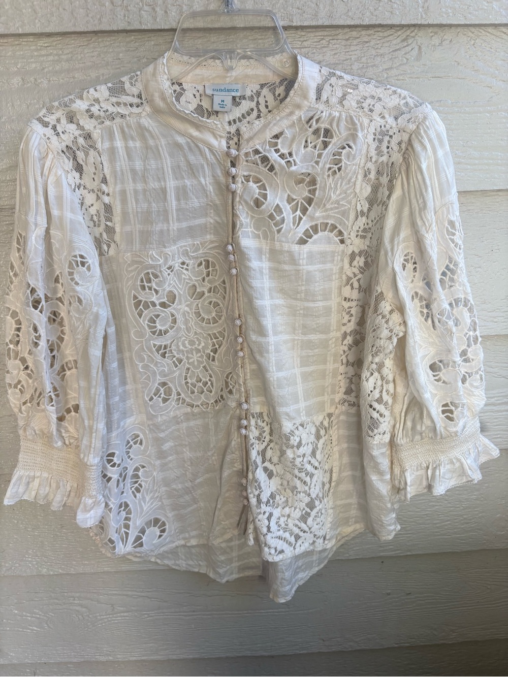 Sundance White Garbo Lace Top